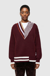 Mohair Wool Blend Sweater 4073 - Plum - Prune | OOF WEAR