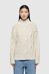 Wool And Viscose Blend Sweater 4076 - Butter/Acid - Acid Butter | OOF WEAR