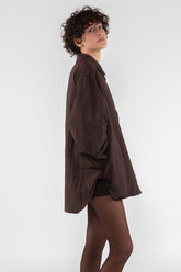 Nylon Shirt 9274 - Dark Chocolate - Fondant | OOF WEAR