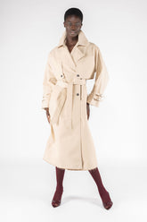 Gabardine 2 in 1 Trench Coat 9285 - Beige - Beige | OOF WEAR