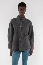 Denim Shirt 9286 - Grey - Grey | OOF WEAR