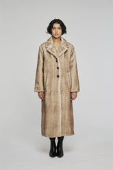 Cappotto In Eco Pelliccia 9300 Marrone -  | OOF WEAR