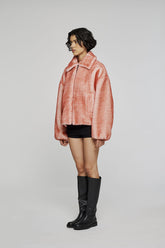 Giacca In Eco Pelliccia 9310 Rosa -  | OOF WEAR