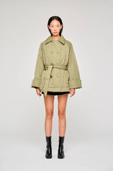 Giacca in Nylon 9313 Verde Militare - Verde Militare | OOF WEAR