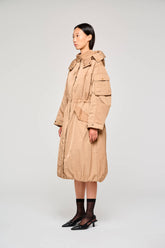 Giacca Lunga in Nylon 9315 Cammello -  | OOF WEAR