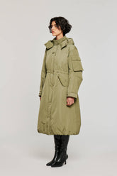 Giacca Lunga in Nylon 9315 Verde Militare -  | OOF WEAR