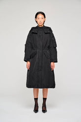 Giacca Lunga in Nylon 9315 Nero -  | OOF WEAR