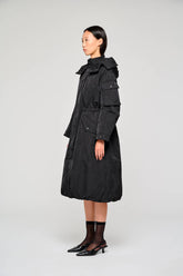 Giacca Lunga in Nylon 9315 Nero -  | OOF WEAR