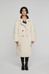 Cappotto Lungo Reversibile 9331 Nero Bianco -  | OOF WEAR