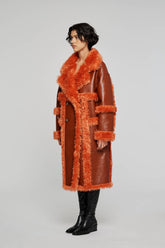 Cappotto Lungo Reversibile 9331 Arancione -  | OOF WEAR
