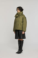 Giacca In Nylon 9336 Verde Militare -  | OOF WEAR