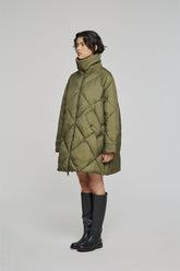 Giacca Lunga In Nylon 9337 Verde Militare -  | OOF WEAR