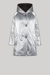 Giacca In Nylon Reversibile 9341 Argento Nero -  | OOF WEAR