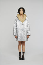 Giacca In Nylon Reversibile 9341 Argento Beige -  | OOF WEAR