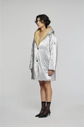 Giacca In Nylon Reversibile 9341 Argento Beige -  | OOF WEAR