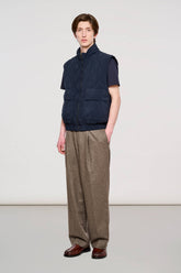 6000 Camden Puffer Vest in Shiny Nylon Total Eclipse -  | OOF WEAR