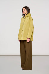 0900 Soho Reversible Short Jacket in Memory burnished gold + bone white -  | OOF WEAR