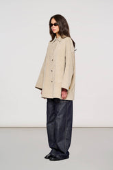 1900 York Raincoat Parka in Velluto Oxford Tan -  | OOF WEAR