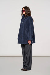 1900 York Raincoat Parka in Velluto Total Eclipse -  | OOF WEAR