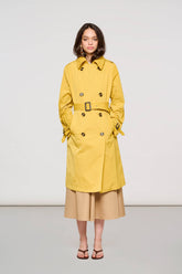 2500 Brera Trench Coat in Memory Ceylon Yellow -  | OOF WEAR