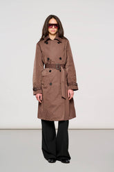 2500 Brera Trench Coat in Memory Bitter Chocolate -  | OOF WEAR