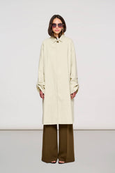 5000 Brera Trench in Cotone Smerigliato Bone White -  | OOF WEAR