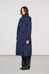 5300 Brera Trench Coat in Compact Nylon Total Eclipse -  | OOF WEAR