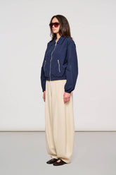 5500 Brera Trench Coat in Compact Nylon Total Eclipse -  | OOF WEAR