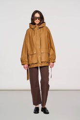 5730 Basel Parka in Waxed Cotton Chipmunk -  | OOF WEAR