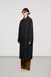 1300 YORK CLASSIC COAT IN PLAIN WOOL BLACK -  | OOF WEAR