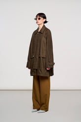 5900 ANTWERP COAT IN WAXED COTTON TARMAC -  | OOF WEAR