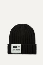 Rib Knit beanie 2014 - Black - Black | OOF WEAR